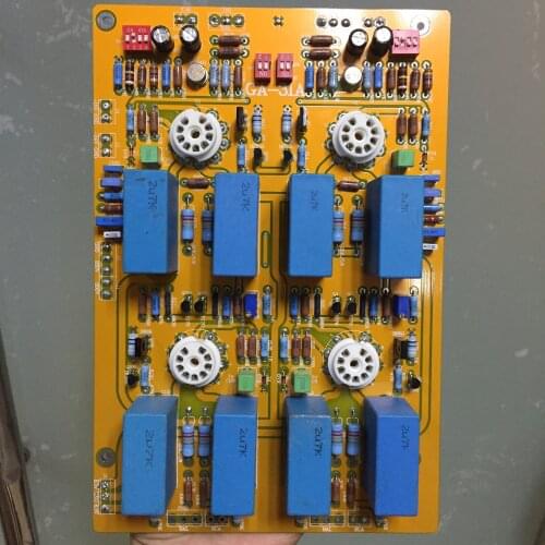 GA-31 MM MC Phono Amplifier Board Finished GA 31 Amp Board 6922 6DJ8 Balanced Output Input