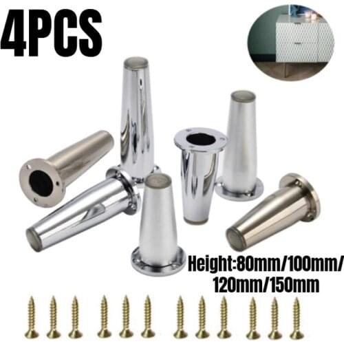 4PCS Adjustable Metal Furniture Legs Replacement Feet Zinc Alloy 3Colors For Sofa Tea Coffe Table Cabinet TVStands with Screws