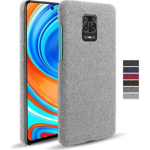 Luxury Febric Antiskid Cover Funda For Xiaomi Redmi Note 9 Pro Max 9S Coque Cloth Texture Fit Case For Redmi Note9 Note9s Capa