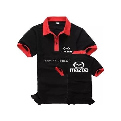 Summer overalls auto repair shop tooling clothes Mazda short-sleeved polo shirt men maintenance polo shirts