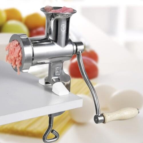 Stainless steel manual meat grinder manual beef sausage machine minced meat tool grinder multifunctional food processor