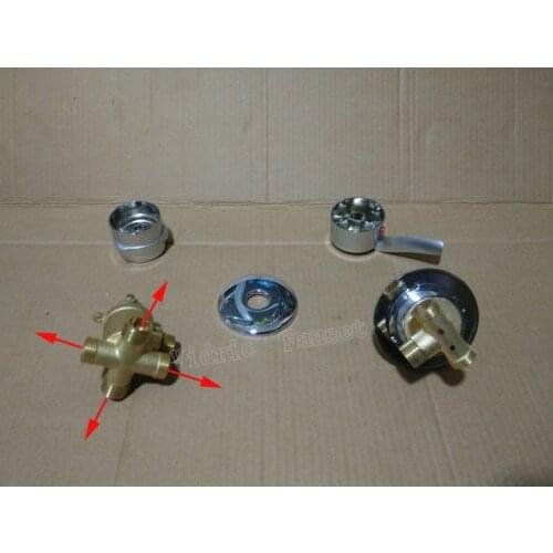 4 ways Screw shower faucet mixer separate, 2/3/4/5 ways bathroom shower faucet set , shower room faucet mixing valve customize