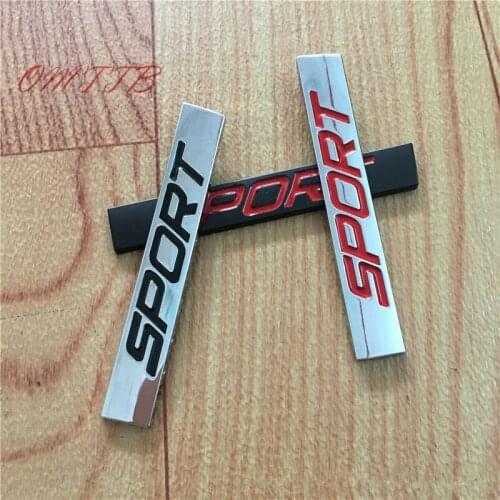 Sport Logo Square Bar Zinc Alloy Car Styling Emblem Badge Auto Refitting 3D Sticker Decal for VW New Lavida car-styling