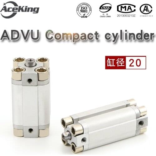 Thin compact cylinder advu20-5/10/15/20/30/35/40/50-p-a ADVU20-10 ADVU20-15 ADVU20-20 ADVU20-25 ADVU20-30 ADVU20-35 ADVU20-40