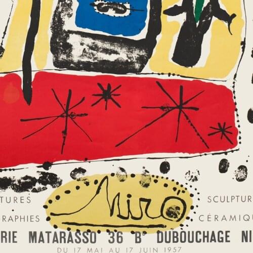 Joan Miro Vintage Abstract Exhibition Posters and Prints Famous Painting Wall Art Pictures Prints Scandinavian Style Decoration