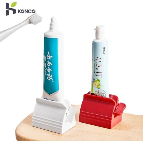 Toothpaste Squeezer,Rolling Tube Toothpaste Squeezer Toothpaste Seat Holder Stand Home Toothpaste Dispenser Bathroom Accessory