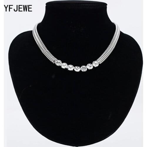 YFJEWE Brand Crystal Simple Vintage Necklace Jewelry Wholesale High Quality Chain For Women Jewelry Christmas Gift Necklace N319