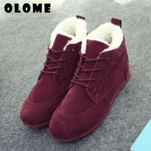 Winter Boots Women Leather Anti-Level Bottom Flat With Shoes Woman Casual Comfortable Snow Boots Women Plus Velvet Warm Shoes