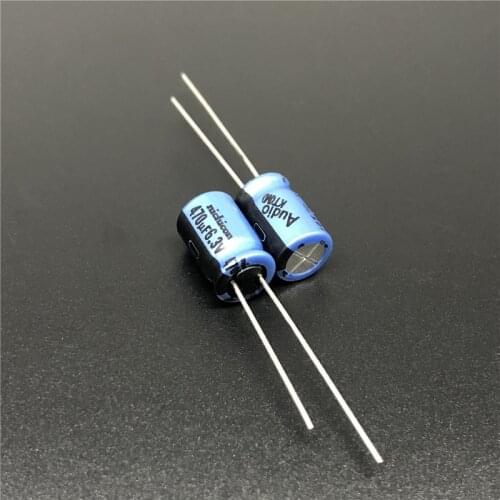 10Pcs/50Pcs 470uF 6.3V NICHICON KT Series 8x11.5mm 6.3V470uF Audio Aluminum Electrolytic Capacitor