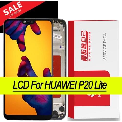 10PCS/Lot Original 5.84'' IPS Display for Huawei P20 Lite Nova 3e LCD Touch Screen ANE-LX1 ANE-LX3 Repair Parts + Service Pack