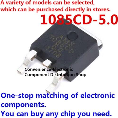 10PCS/PACK AMS1085CD SMD 1085CD-5.0 5V 1085CD AMS1085CD-5.0 power IC step-down IC linear stabilized LDO patch TO-252