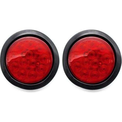 2pcs 4 inch Energy Saving Side Light Heavy Card 12 LED Small Round Lamp