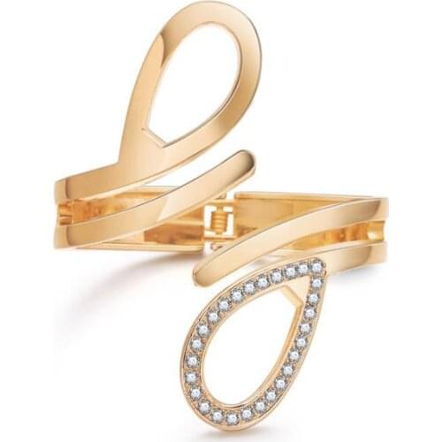 2020 Fashion Bracelet Elegant Water Drops Symmetrical Geometric Lines Womens Bangle Bracelet