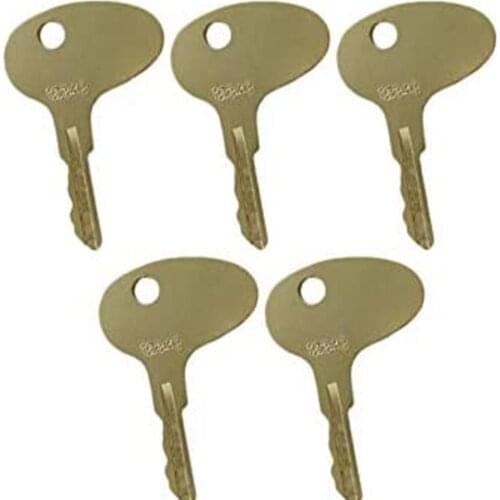 5 Ignition Keys 123243 12343 912-0514920 for Mitsubishi BD2 Series Kubota Tractors Cat Forklifts Kumiai