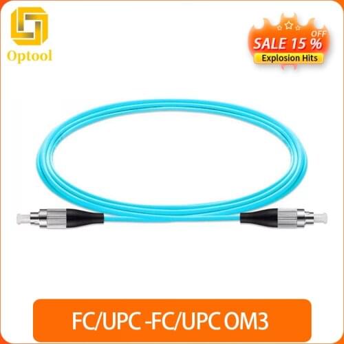 5PCS/lot FC/UPC -FC/UPC OM3 Fiber Optic Patch Cord 10G 50/125 Fiber Cable Multimode Simplex Optical Jumper