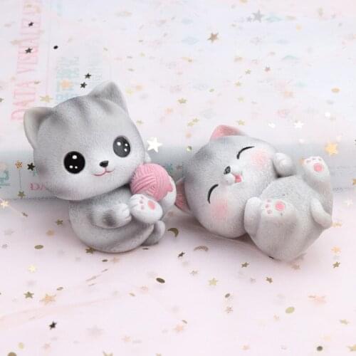 6 Kinds Cute Cats Figure Collectible Toys Cake decoration/Automobile decoration Action Figures Kids Toys