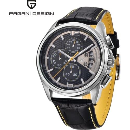 Pagani Design Mens Quartz Watch Luxury Fashion Timeline Sports Military Watch Leather Mens Mechanical Watch Relogio Masculino