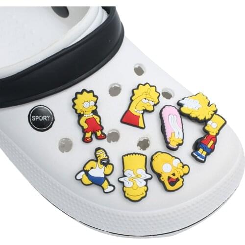 Croc charms 8pcs/lot PVC shoe charms shoe accessories DIY shoe decoration for croc jibz kids favor kawaii cute X-mas