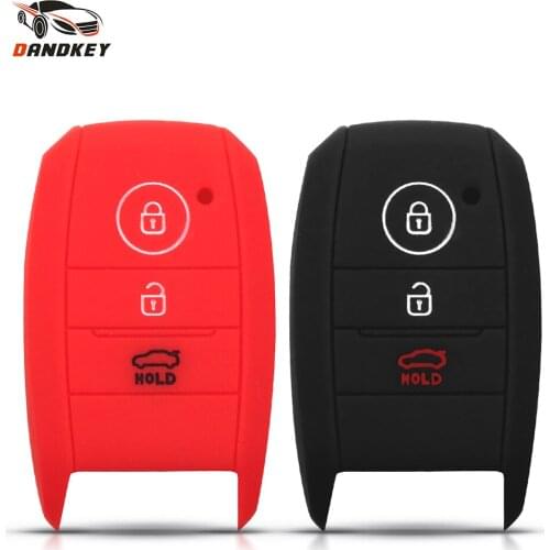Dandkey Replacement Silicone Key Case Cover For Kia Rio Sportage 2014 Ceed Sorento Cerato K2 K3 K4 K5 Carens Picanto Skin Soul