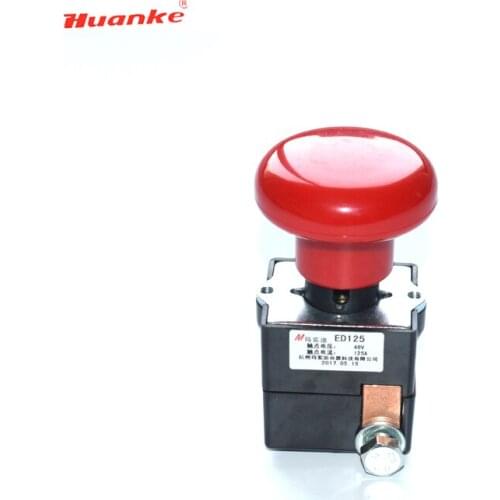 ED125 Push Button Switch/Emergency Stop Switch with Red Head for forklift