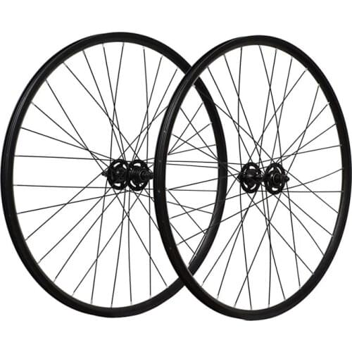 Fixie Bike Wheel Rim Sliver Flip-flop Hub 20mm Wheelset Front 24H Rear 32H Single Speed Vintage Fixed Gear Bike Aluminum Alloy
