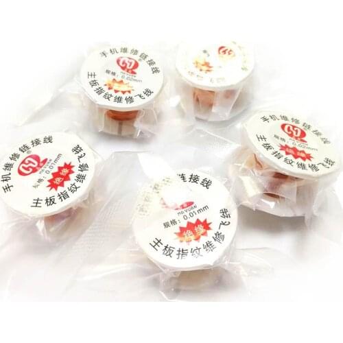 0.01mm 0.02mm Insulated Copper Link Wire PCB Repair Jumper Wire for iPhone Motherboard PCB Welding Repair Tool