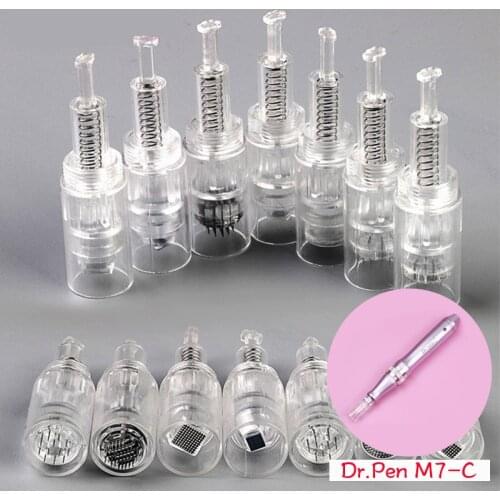 50/100pcs Needle Cartridge for Dr.Pen M7-C Nano/9 Pin/12 Pin/36 Pin/42 Pin Micro Needle Replacement Derma Tattoo Bayonet Screw