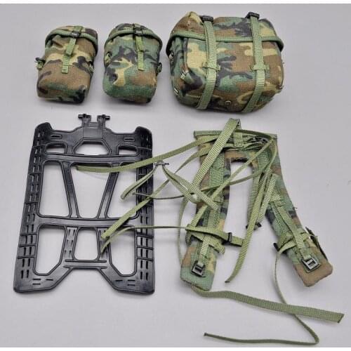 1/6 Scale U.S Army Carrying System Jungle Bags Belt Set Models for 12''Figures Bodies Accessories DIY