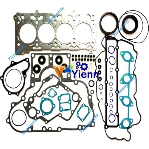 For Kubota V2607 Overhual Gasket Kit With Head Gasket Skid loader Diesel Engine Repair Parts