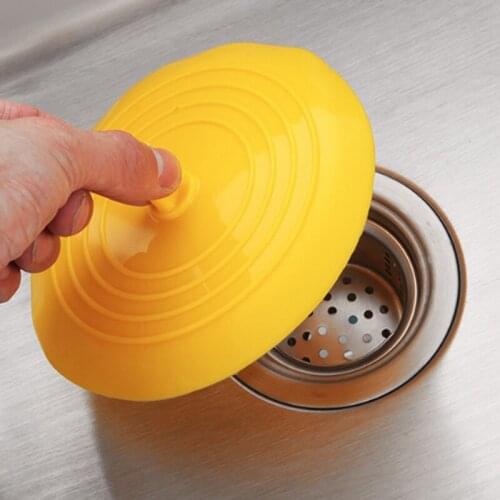 Round Silicone Sink Plug Sewer Water Blocking Cover Deodorant Floor Drain Cover Universal Bathtub Plug Water Blocking Cover
