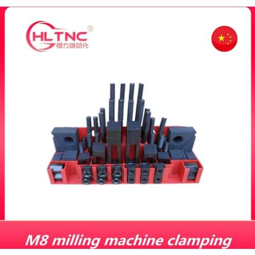 Hardening quality milling machine clamping set M8 58pcs mill clamp kit vice,clamping tool(A3 material heat deal )
