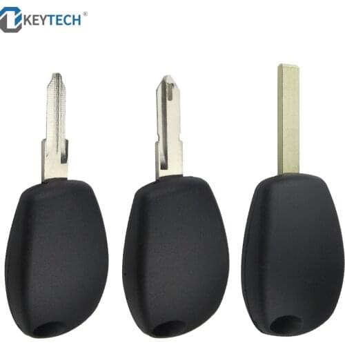 OkeyTech Straight Car Remote Key Case For Renault Logan Uncut Blank Key Shell Without Button NE73/VA6/VAC102 Blade Replacement