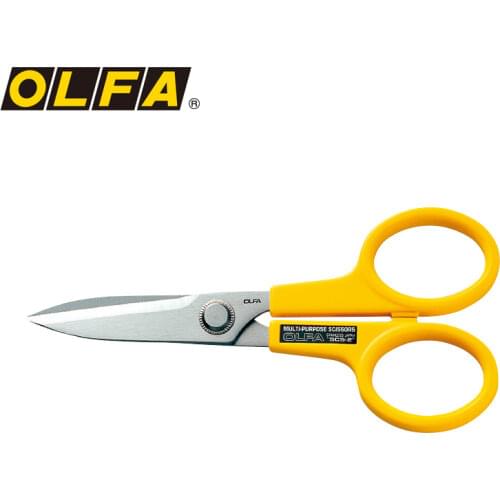OLFA SCS-2 7inch Stainless Steel Serrated Edge Scissors Sharp Serrated L-type Japan