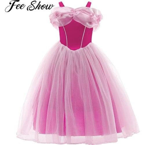 Girls Princess Maxi Dress Off Shoulder Elegant Girls Pageant Dress Kids Dresses for Girls Wedding Party First Communion Clothes