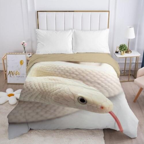 Snake Duvet cover Quilt/Blanket/Comfortable Case Double King Bedding 140x200 240x220 200x200 for Home white