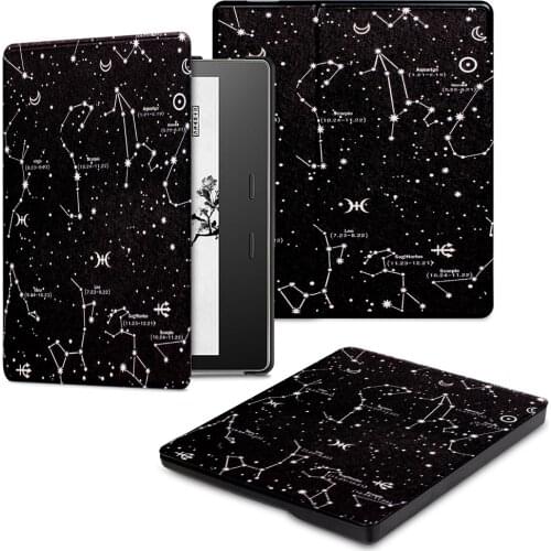 Premium PU Leather Lightweight Protective Case for Kindle Oasis 10th 2019 for Kindle Oasis 9th 2017 Print Cover