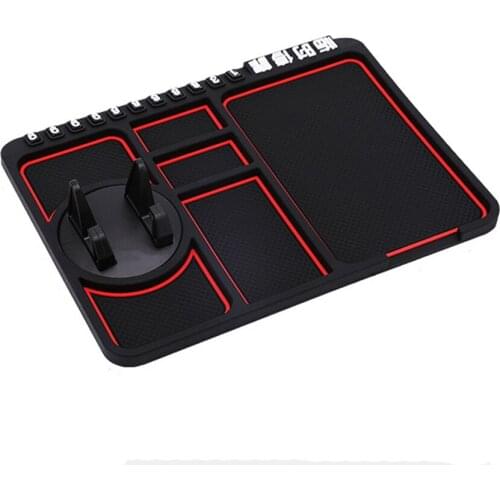 Anti-Slip Car Phone Dashboard Pad Mat with Phone Number Display, Sticky Anti-Slip Pad, Holds Cell Phones, Sunglasses, Coin