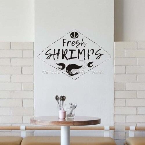 Seafood Restaurant Decor Marine Octopus Vinyl Wall Decal Kitchen Dining Room Sticker Bar Drink Art Sticker