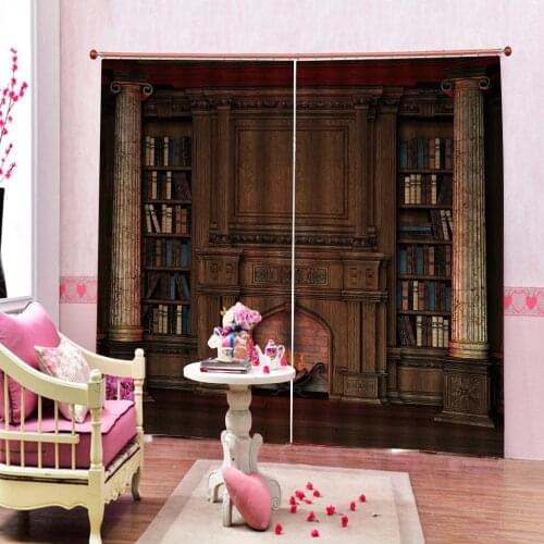 House curtains for living room bedroom office 3D Curtain Printing Blockout Polyester Blackout curtain