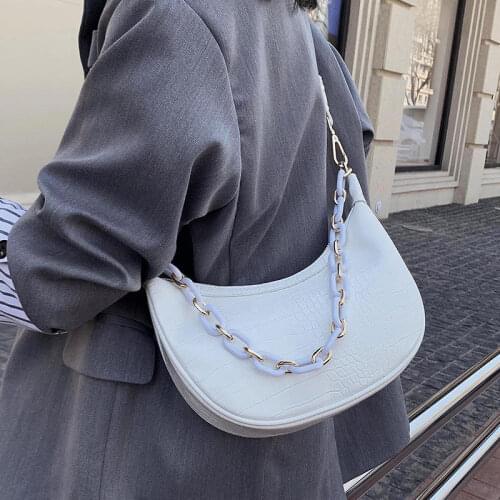 Underarm bag female bag 2021 popular new spring and summer wild fashion one-shoulder ins super fire messenger bag baguette dumpl
