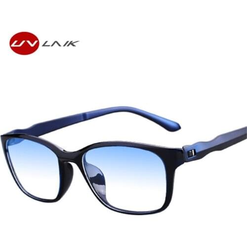 UVLAIK Fashion Anti blue rays Reading Glasses Men Women High Quality TR90 Material Reading Eyeglasses Prescription +1.0 +4.0