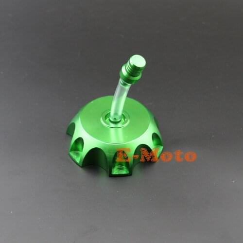 Pit Dirt Bike Billet CNC Fuel Tank Cap Cover Petrol Gas For Chinese XR50 CRF50 SSR GPX Bike Green