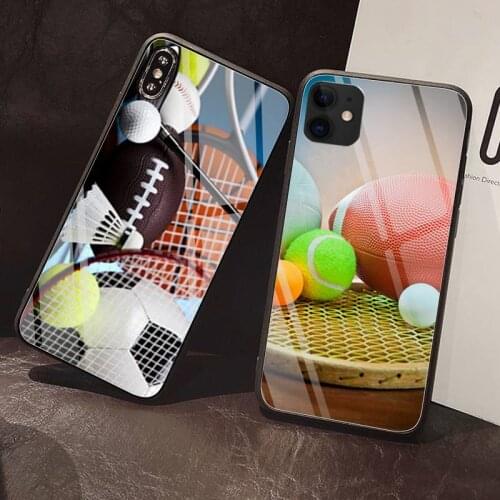 Cool sports tools Phone Case Tempered Glass For iPhone 12 Pro Max Mini 11 Pro XR XS MAX 8 X 7 6S 6 Plus SE 2020 case