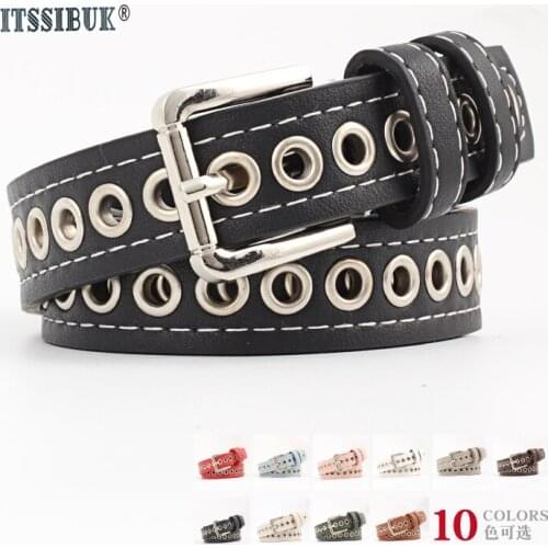 ITSSIBUK 2019 New Arrival woman belt Ladies Buckle Leisure Leather Belt Trouser Accessories