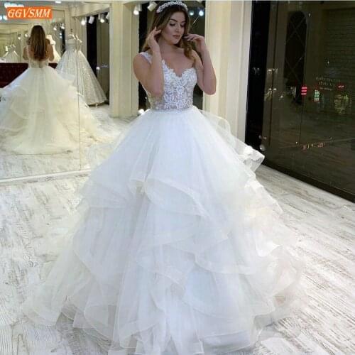 Fashion White Wedding Dresses One Shoulder Ruffles Custom Made 2020 Wedding Gowns Lace Up Appliqued Beaded Sexy Long Bride Dress