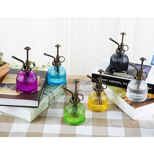 1PC Plant Flower Glass Watering Pot Spray Bottle Garden Mister Sprayer Hairdressing Watering Pot Practical Garden Tool XB 145