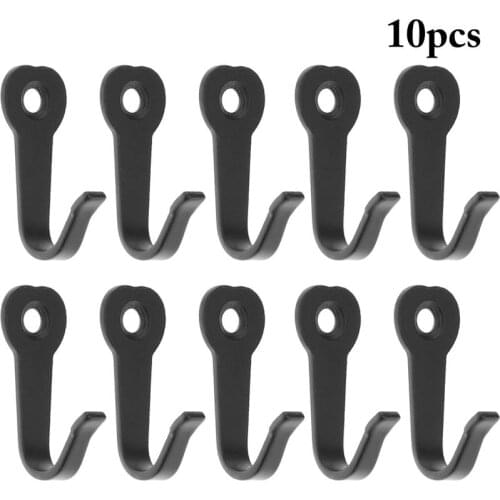 10PCS Wall Hook Iron Heavy Duty Creative Single Hook Wall Hanger Coat Hook