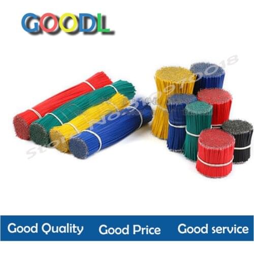 120PCS UL1007 24AWG Breadboard Jumper Cable Wires Kit 8cm Fly Jumper Wire Cable Tin Conductor Wires 5 Colors PCB Solder Cable