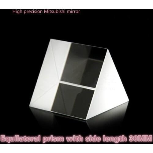 40*40*40*30mm Spectral Optics Optical Glass Tri Prism A Small Amount of Spot K9 Equilateral Prism