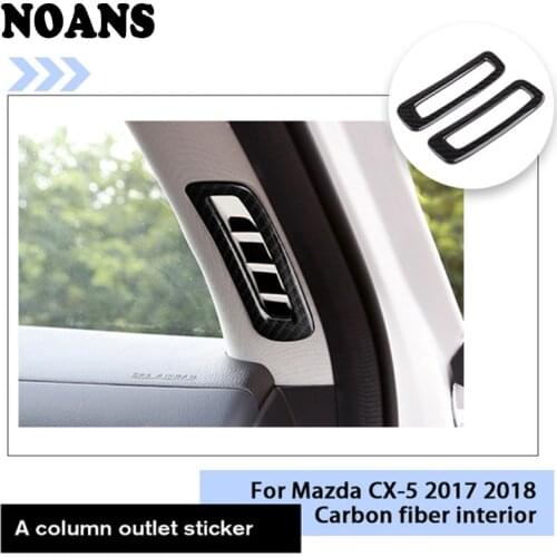 For Mazda CX-5 CX 5 CX5 2018 2017 Auto Car Accessories A Column Outlet Protective Covers Frame Decorative Stickers Styling